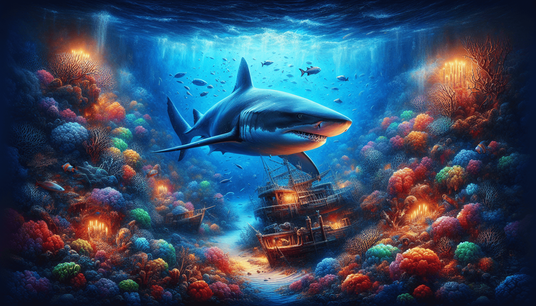 Razor Shark exploring the depths